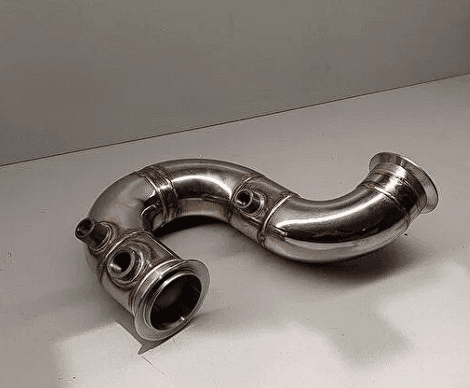 Volkswagen golf / polo / passat / jetta clh 1.6tdi,1.4tdi motor full krom downpipe — 1