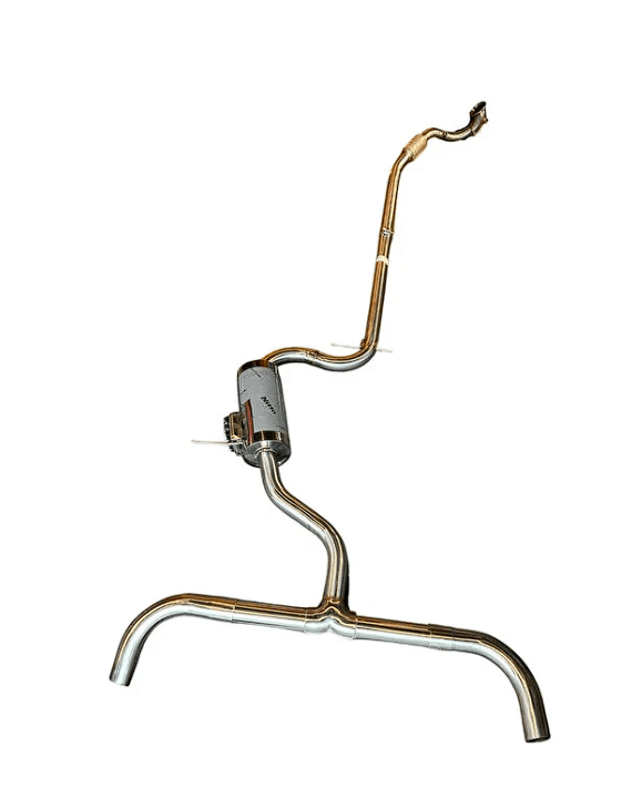 1.4 Tsi komple krom egzoz seti/sistemi downpie-warex-düzboru-y pipe — 1